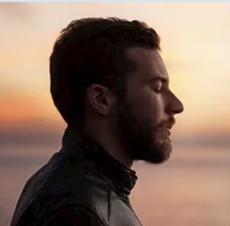 Man breathing