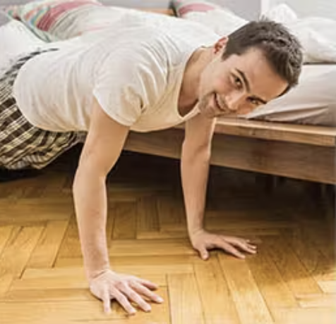 Men exercise