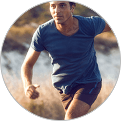 a man running